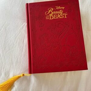 Disney Beauty and the Beast Red Notebook Disney Parks Journal with Yellow Tassel